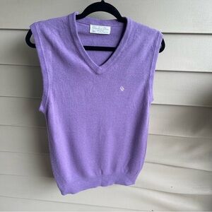 Vintage 1990s Christian Dior Monsieur Knit Sweater Vest Made in USA Size Small